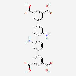 5-[3-amino-4-[2-amino-4-(3,5-dicarboxyphenyl)phenyl]phenyl]benzene-1,3-dicarboxylic acid