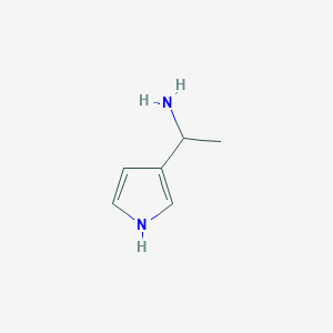 molecular formula C6H10N2 B1373861 1-(1H-pyrrol-3-yl)ethan-1-amine CAS No. 933707-89-2