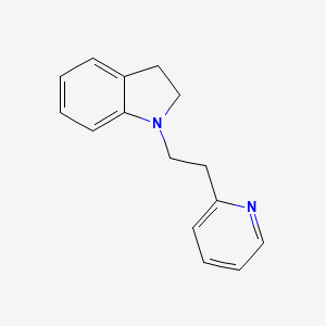 Indoline, 1-(2-(2-pyridyl)ethyl)-