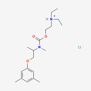 Carbamic acid, N-methyl-N-(1-(3,5-xylyloxy)-2-propyl)-, 2-(diethylamino)ethyl ester, hydrochloride