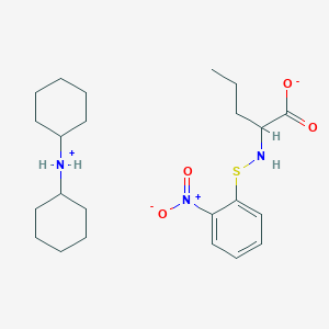 N-Cyclohexylcyclohexanaminium 2-{[(2-nitrophenyl)sulfanyl]amino}pentanoate