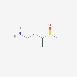 molecular formula C5H13NOS B1373882 3-甲磺酰基丁-1-胺 CAS No. 1394042-27-3