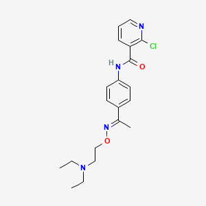 p-(2-Chloronicotinamido)acetophenone O-(2-diethylaminoethyl)oxime