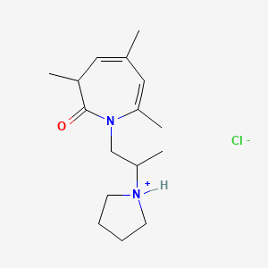 3,5,7-trimethyl-1-(2-pyrrolidin-1-ium-1-ylpropyl)-3H-azepin-2-one;chloride