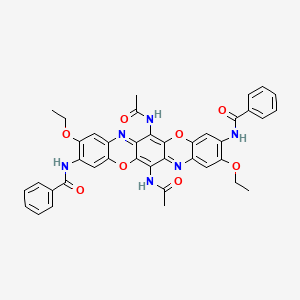 Benzamide, N,N'-[6,13-bis(acetylamino)-2,9-diethoxy-3,10-triphenodioxazinediyl]bis-