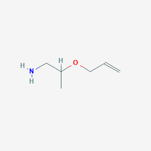 molecular formula C6H13NO B1373891 2-(丙-2-烯-1-氧基)丙-1-胺 CAS No. 1250811-11-0