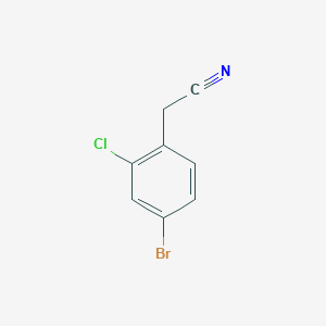 molecular formula C8H5BrClN B1373901 2-(4-溴-2-氯苯基)乙腈 CAS No. 67197-54-0