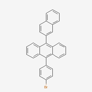 molecular formula C30H19B B1373903 9-(4-Bromophenyl)-10-(naphthalen-2-yl)anthracene CAS No. 936854-62-5