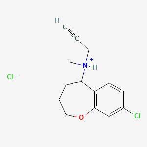 1-Benzoxepin-5-amine, 2,3,4,5-tetrahydro-8-chloro-N-methyl-N-2-propynyl-, hydrochloride