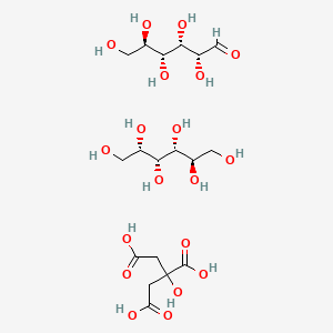 (2R,3R,4R,5S)-hexane-1,2,3,4,5,6-hexol;2-hydroxypropane-1,2,3-tricarboxylic acid;(2R,3S,4R,5R)-2,3,4,5,6-pentahydroxyhexanal