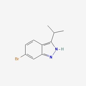 molecular formula C10H11BrN2 B1373917 6-溴-3-异丙基-1H-吲唑 CAS No. 1391123-54-8