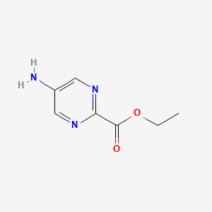 molecular formula C7H9N3O2 B1373920 Ethyl 5-aminopyrimidine-2-carboxylate CAS No. 916056-76-3