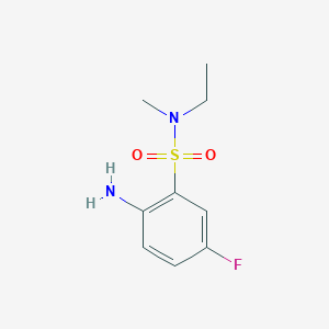 2-amino-N-ethyl-5-fluoro-N-methylbenzene-1-sulfonamide