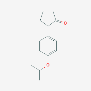 molecular formula C14H18O2 B1373926 2-[4-(Propan-2-yloxy)phenyl]cyclopentan-1-one CAS No. 1343760-78-0