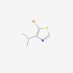 molecular formula C6H8BrNS B1373929 5-溴-4-异丙基噻唑 CAS No. 1025700-46-2