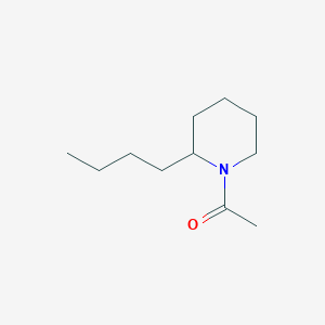 molecular formula C11H21NO B137393 1-(2-Butylpiperidin-1-yl)ethanone CAS No. 131119-53-4