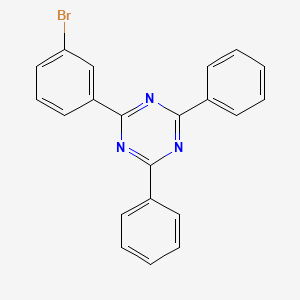 molecular formula C21H14BrN3 B1373934 2-(3-Bromophenyl)-4,6-diphenyl-1,3,5-triazine CAS No. 864377-31-1