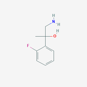 molecular formula C9H12FNO B1373944 1-Amino-2-(2-fluorophenyl)propan-2-ol CAS No. 133562-29-5