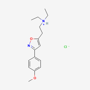 3-(p-Methoxyphenyl)-5-(2-(diethylamino)ethyl)isoxazole hydrochloride