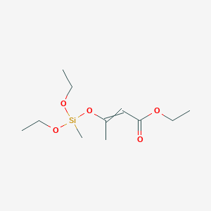 Ethyl 3-[(diethoxymethylsilyl)oxy]-2-butenoate