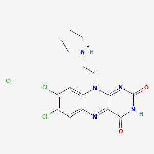 7,8-Dichloro-10-(2-(diethylamino)ethyl)isoalloxazine hydrochloride