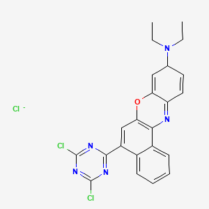 5-(4,6-dichloro-1,3,5-triazin-2-yl)-N,N-diethyl-9H-benzo[a]phenoxazin-9-amine;chloride