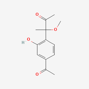 3-(4-Acetyl-2-hydroxyphenyl)-3-methoxybutan-2-one