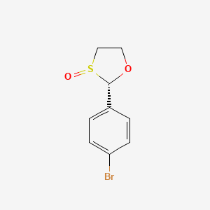 B13739502 (2S)-2-(4-bromophenyl)-1,3-oxathiolane 3-oxide CAS No. 149494-78-0