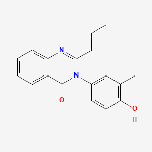 4(3H)-Quinazolinone, 3-(3,5-dimethyl-4-hydroxyphenyl)-2-propyl-