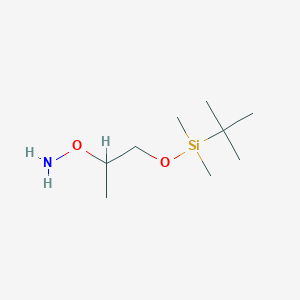 molecular formula C9H23NO2Si B1373951 O-[1-[叔丁基(二甲基)甲硅烷基]氧基丙-2-基]羟胺 CAS No. 1009335-04-9