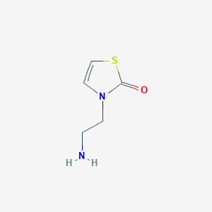 molecular formula C5H8N2OS B1373964 3-(2-氨基乙基)-2,3-二氢-1,3-噻唑-2-酮 CAS No. 1340039-62-4