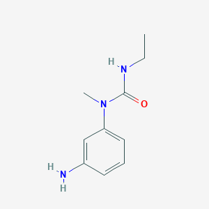molecular formula C10H15N3O B1373970 1-(3-Aminophenyl)-3-ethyl-1-methylurea CAS No. 1248716-31-5