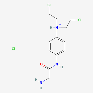 2-Amino-4'-(bis(2-chloroethyl)amino)acetanilide hydrochloride