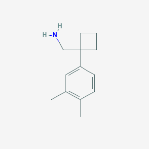 [1-(3,4-Dimethylphenyl)cyclobutyl]methanamine