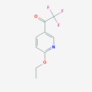 molecular formula C9H8F3NO2 B137398 1-(6-Ethoxypyridin-3-yl)-2,2,2-trifluoroethanone CAS No. 132877-25-9