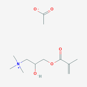 2-Hydroxy-N,N,N-trimethyl-3-[(2-methylacryloyl)oxy]propan-1-aminium acetate