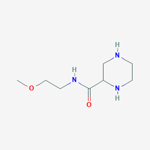 molecular formula C8H17N3O2 B1373984 N-(2-甲氧基乙基)哌嗪-2-甲酰胺 CAS No. 1341762-25-1