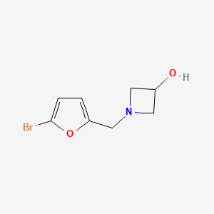 1-[(5-Bromofuran-2-yl)methyl]azetidin-3-ol