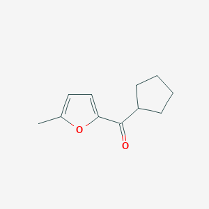 molecular formula C11H14O2 B1373993 2-Cyclopentanecarbonyl-5-methylfuran CAS No. 1250406-19-9
