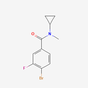molecular formula C11H11BrFNO B1373996 4-bromo-N-cyclopropyl-3-fluoro-N-methylbenzamide CAS No. 1250447-42-7