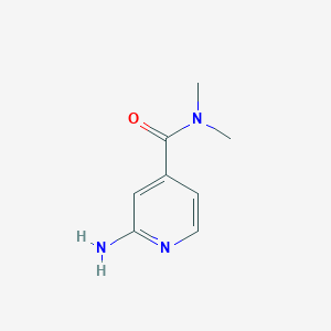 molecular formula C8H11N3O B1374002 2-amino-N,N-dimethylpyridine-4-carboxamide CAS No. 908269-95-4