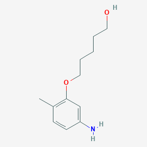 molecular formula C12H19NO2 B1374004 5-(5-Amino-2-methylphenoxy)pentan-1-ol CAS No. 1249926-73-5