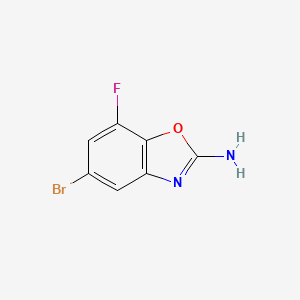 molecular formula C7H4BrFN2O B1374006 5-Bromo-7-fluorobenzo[d]oxazol-2-amine CAS No. 1249311-53-2