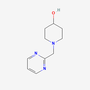molecular formula C10H15N3O B1374007 1-(Pyrimidin-2-ylmethyl)piperidin-4-ol CAS No. 1250662-74-8