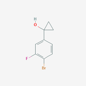 molecular formula C9H8BrFO B1374015 1-(4-溴-3-氟苯基)环丙基醇 CAS No. 1247191-31-6