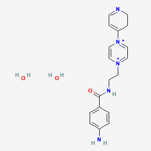 4-Amino-N-(2-(4-(4-pyridinyl)-1-piperazinyl)ethyl)benzamide dihydrate