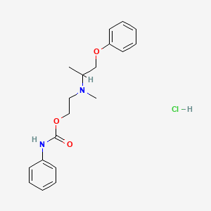 Methyl-(1-phenoxypropan-2-yl)-[2-(phenylcarbamoyloxy)ethyl]azaniumchloride