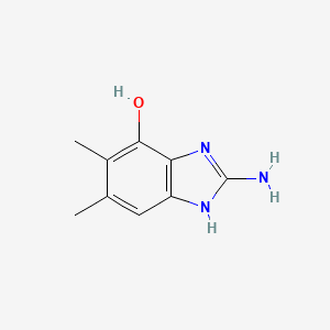 2-Amino-5,6-dimethyl-1H-benzo[d]imidazol-4-ol