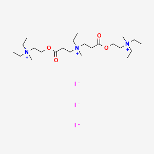 (Ethylmethyliminiobis(((ethylenecarbonyl)oxy)ethylene))bis(diethylmethylammonium) triiodide