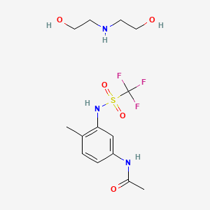 Fluoridamid diolamine